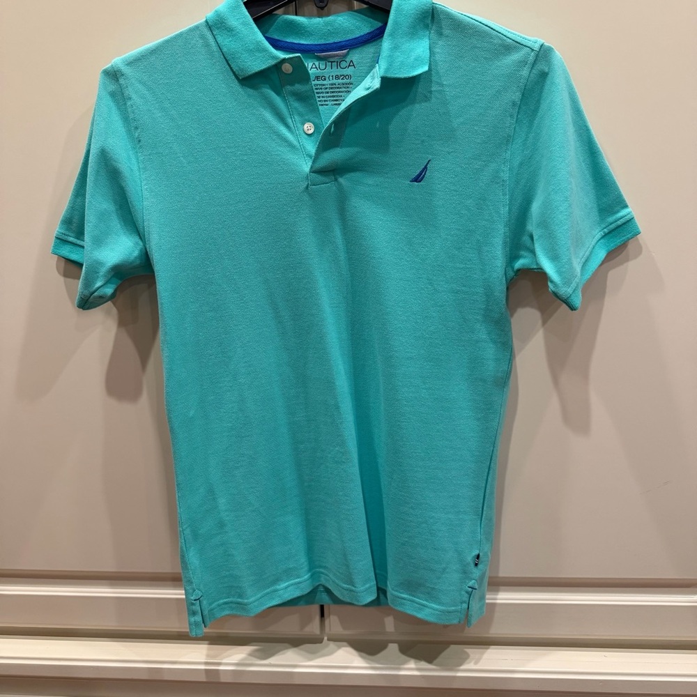 Nautica Men's Teal Polo Shirt